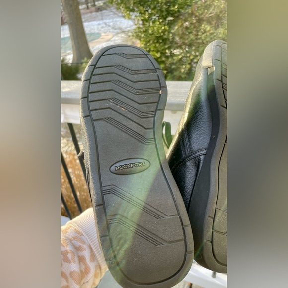 Rockport - Prowalker M7100 Black Leather Active Walking Sneakers - Size 8 - Picture 6 of 8